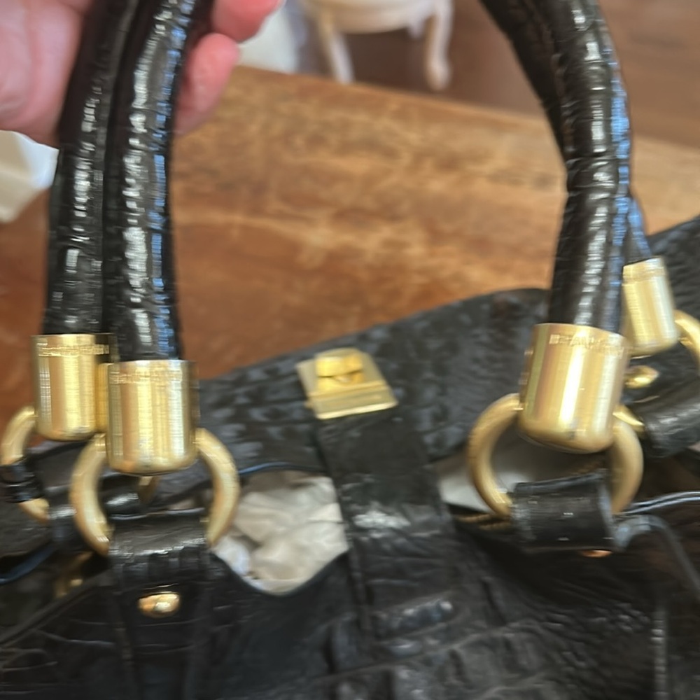 Brahmin -Elisa Black Hobo/Satchel - Picture 5 of 11